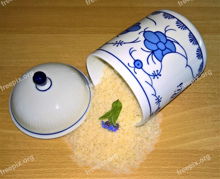 Rice Jasmine Rice Rice Grains Box Porcelain