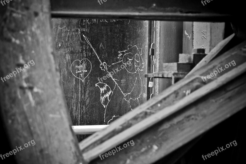 Graffiti Old Building Abandoned Factory