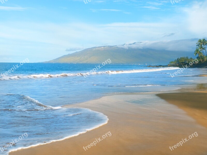 Kamaole Beach Hawaii Beach Pacific Ocean Ocean