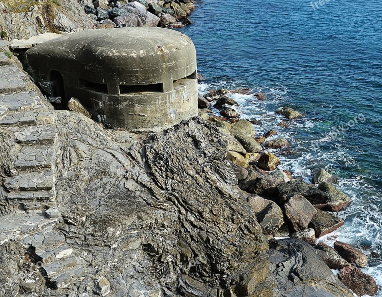 Coast Bunker Defense Sea Free Photos