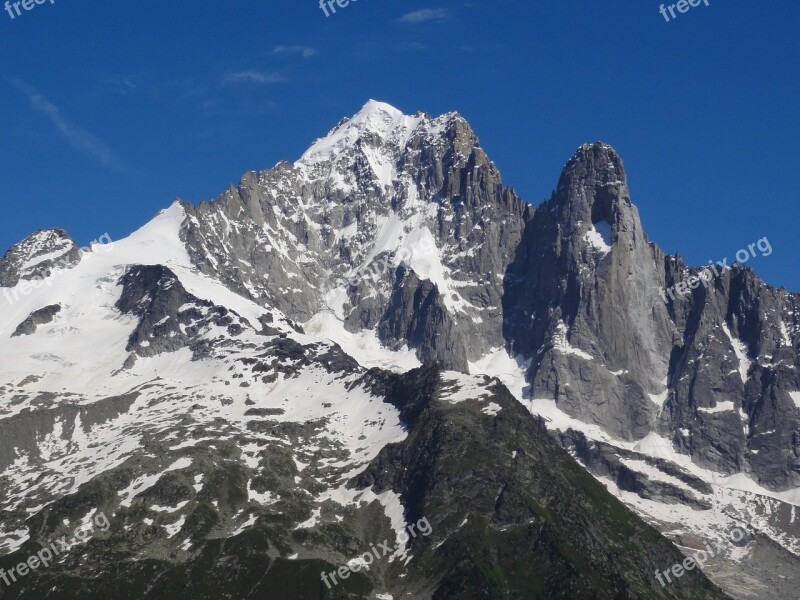 Aiguille Verte Et Drus Free Photos