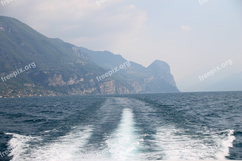 Italy Garda Water Boat Trip Limone-sul-garda