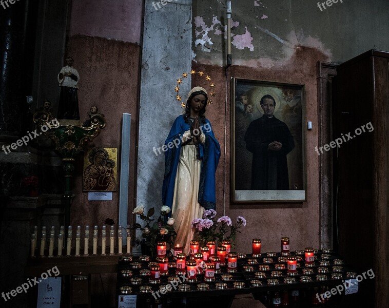 Our Lady Church Faith Statue Religion