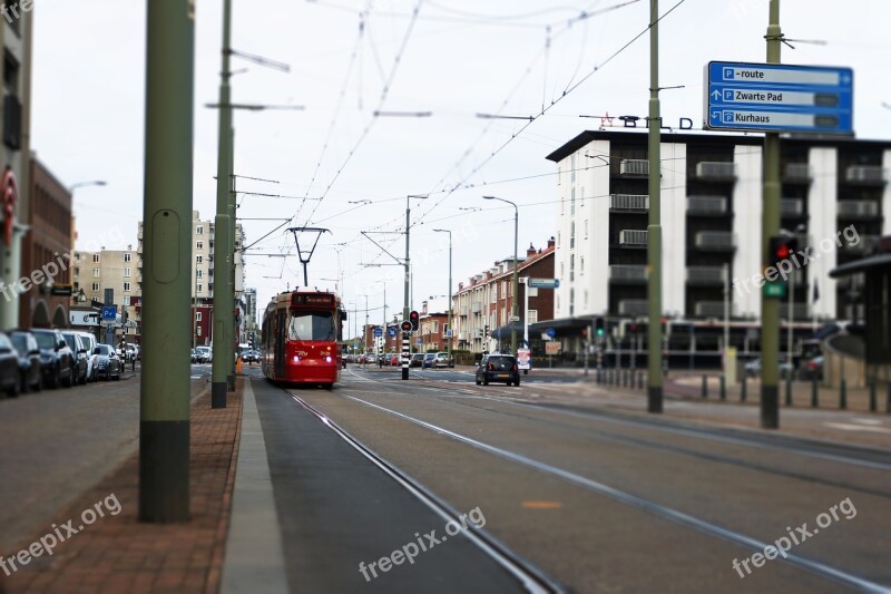 Tram Public Transport Scheveningen Holland The Hague