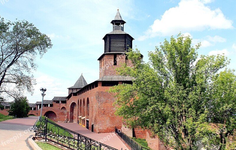 Nizhniy Novgorod The Kremlin Tower Nizhny Novgorod Spring