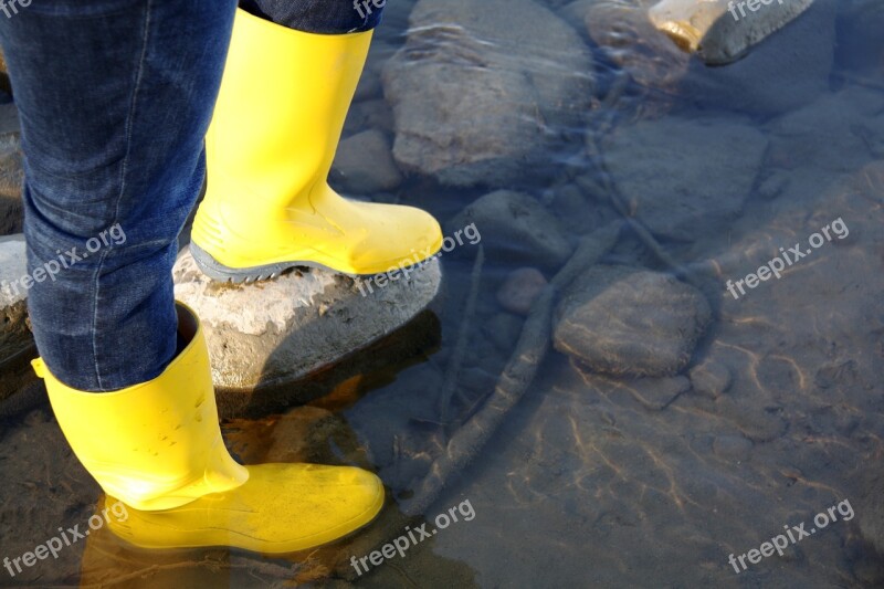 Rubber Boots River Water Boots Wet