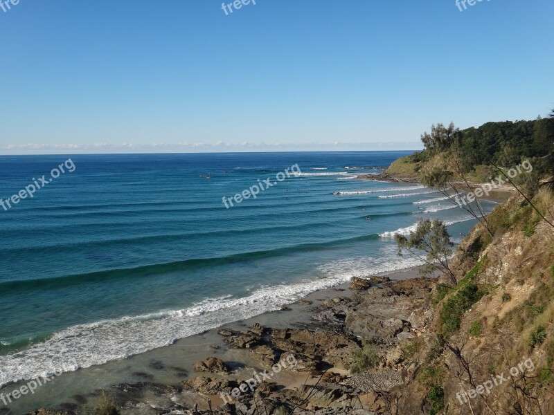 Sea Wave Australia Water Blue