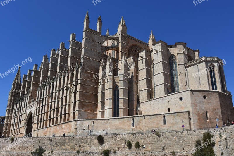 Cathedral Palma De Mallorca Building Architecture Free Photos