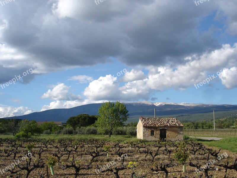 Shed Provence Mont Ventoux Landscape Mountain