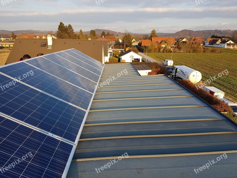 Photovoltaic Roof Panorama Free Photos