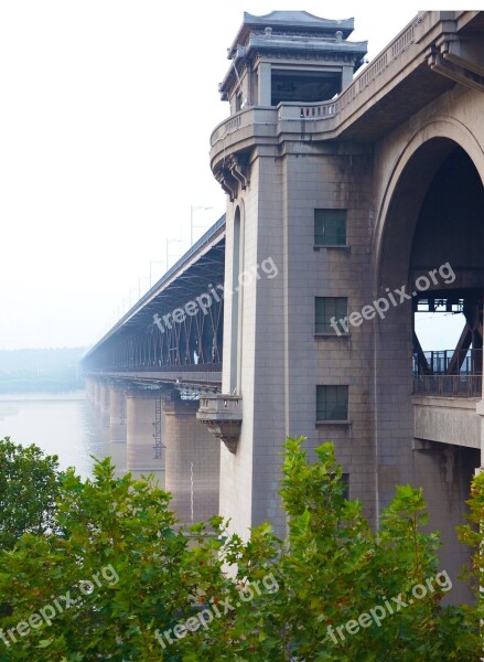 Wuhan Bridge Building Free Photos