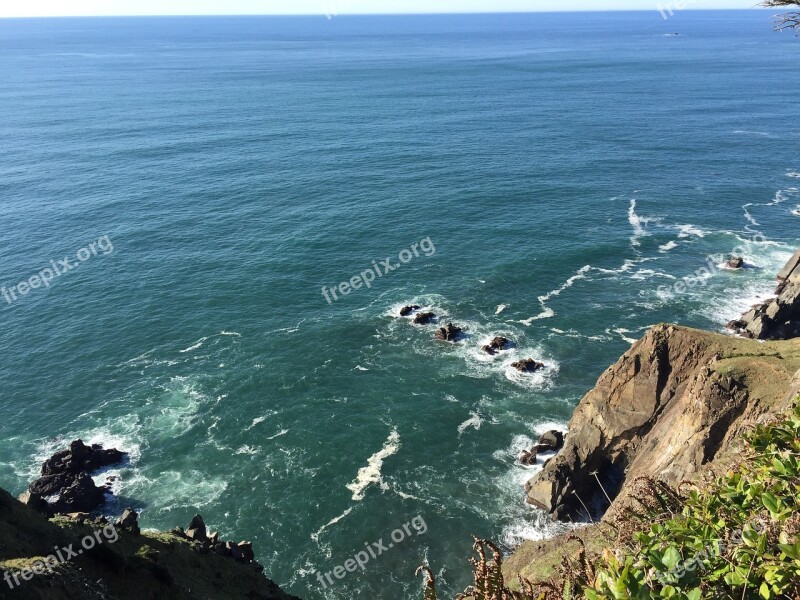 Pacific Ocean Oregon Sea Coast Pacific