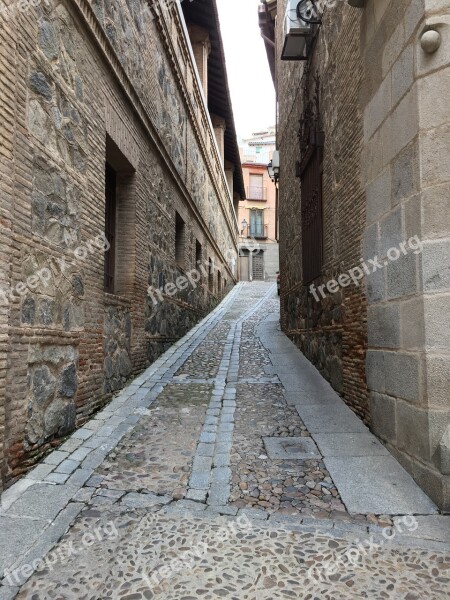 Alley Toledo Architecture Spain Narrow