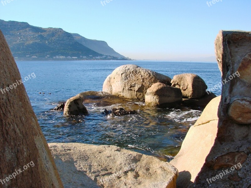 Cape Town South Africa Fish Hoek Local Area Coastal Walk Popular