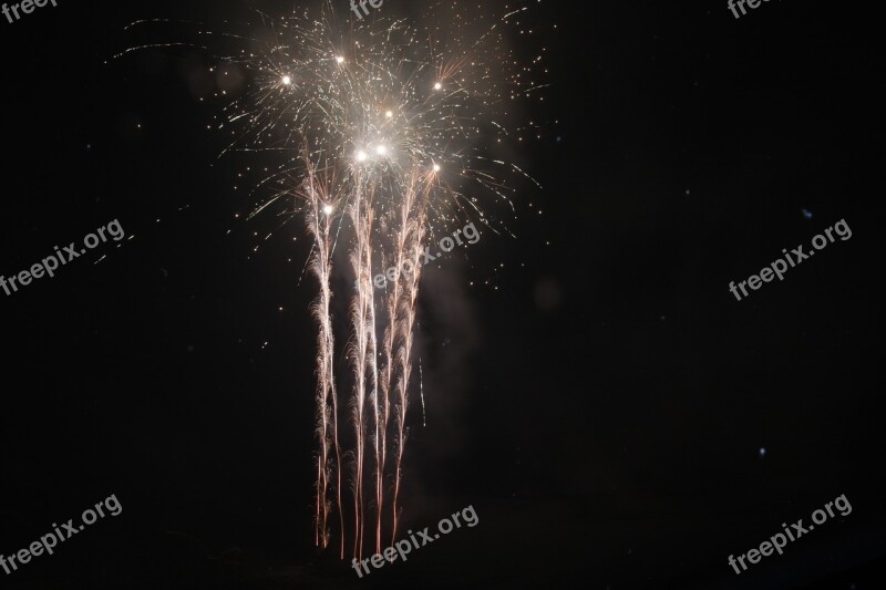 Fireworks Night Burst Pyrotechnics Free Photos