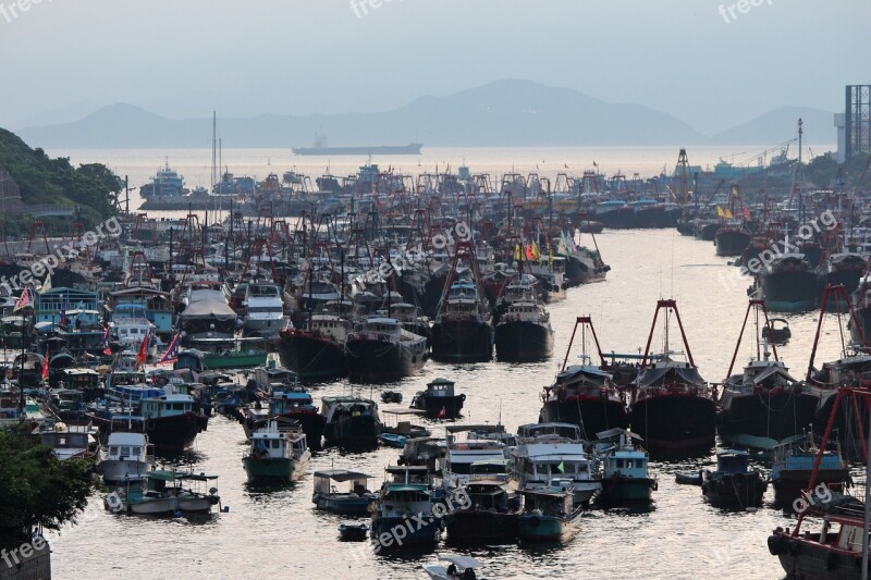 Floating Village Aberdeen Hong Kong Free Photos