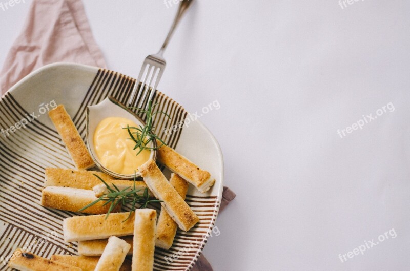 Stick Bread Thyme Food Italian