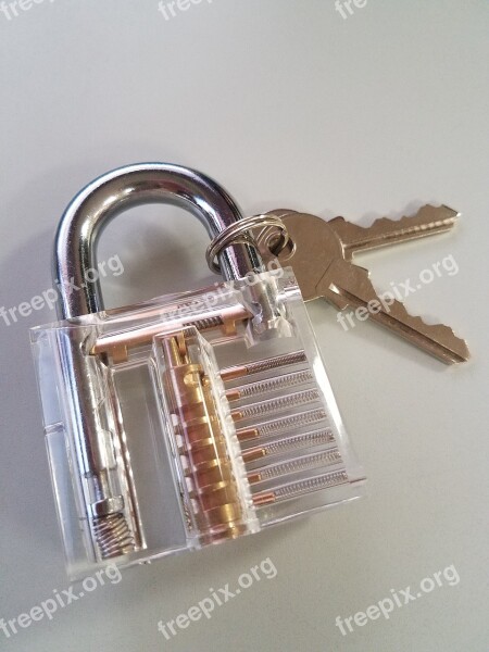 Lock Keys Padlock Clear Turn