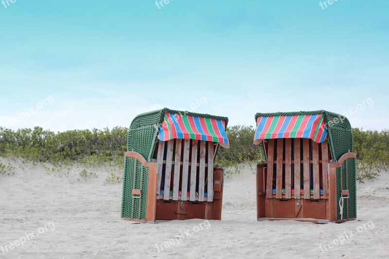 Beach Chair North Sea Vacations Sand Free Photos