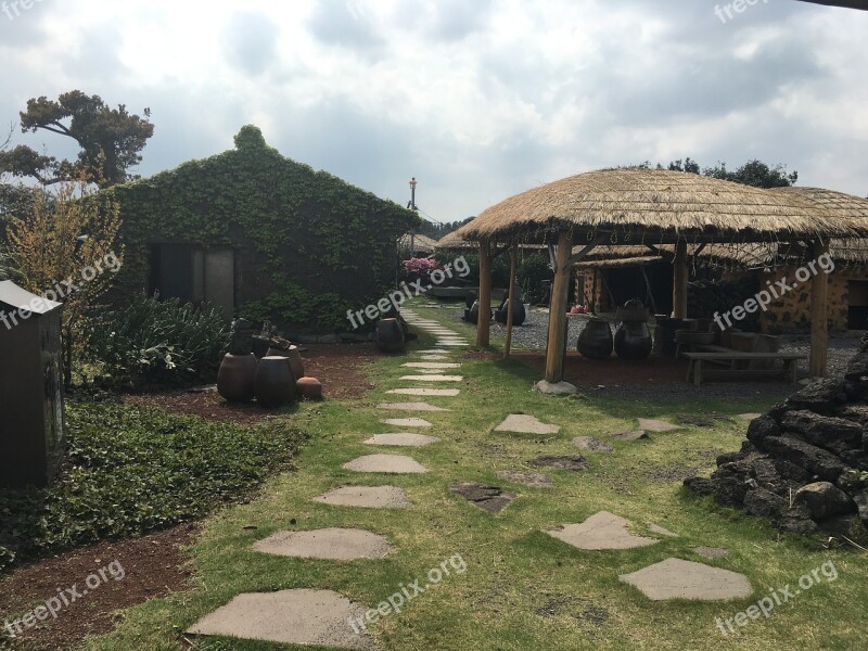 Jeju Island Traditional House Traditional Houses Free Photos