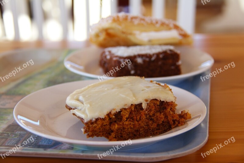 Carrot Cake Tea Break Fika Coffee Break