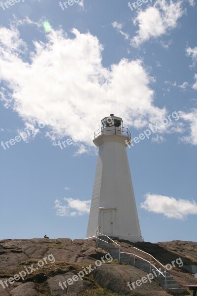 East Coast Coastline Lighthouse Architecture Landscape