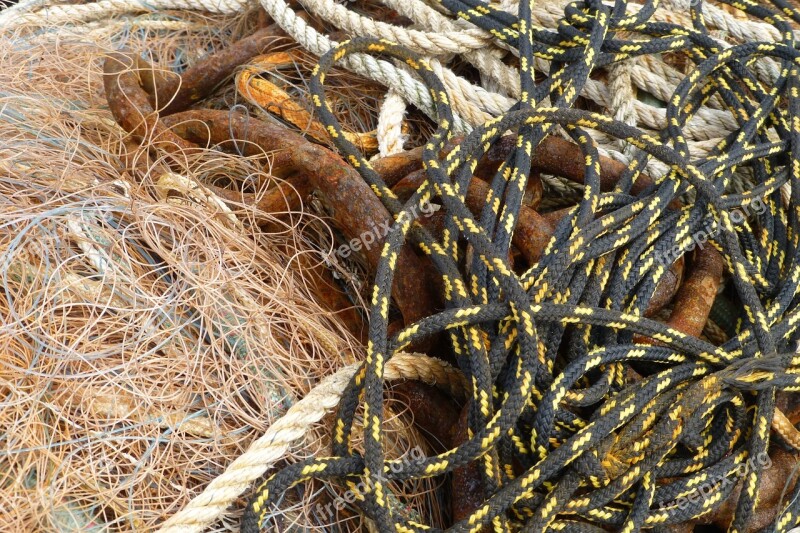 Fishing Net Close Up Maritime Fishing Web