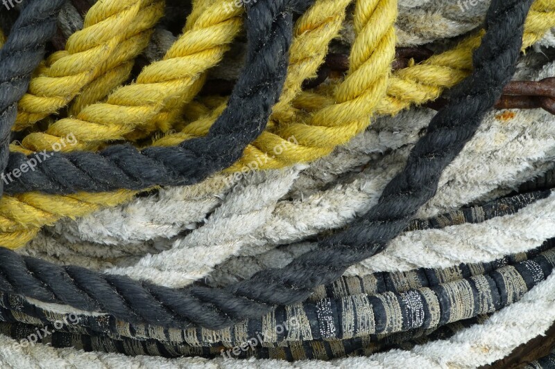 Cordage Impression Close Up Fisherman Ship Traffic Jams