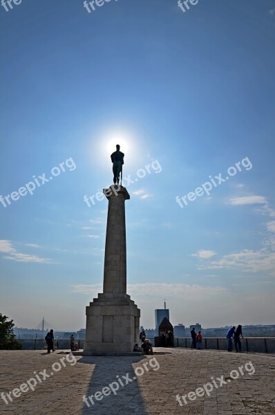 Belgrade Monument Kalemegdan Symbol Fortress