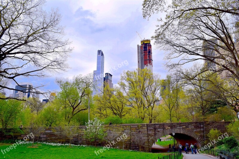 Central Park Nyc Spring Manhattan Central