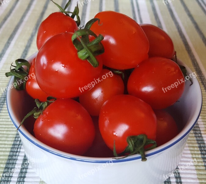 Tomatoes Vegetables Red Food Healthy