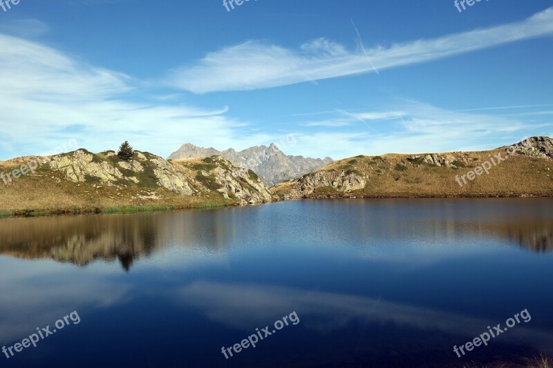 Lake Alps Mountain Nature Landscape