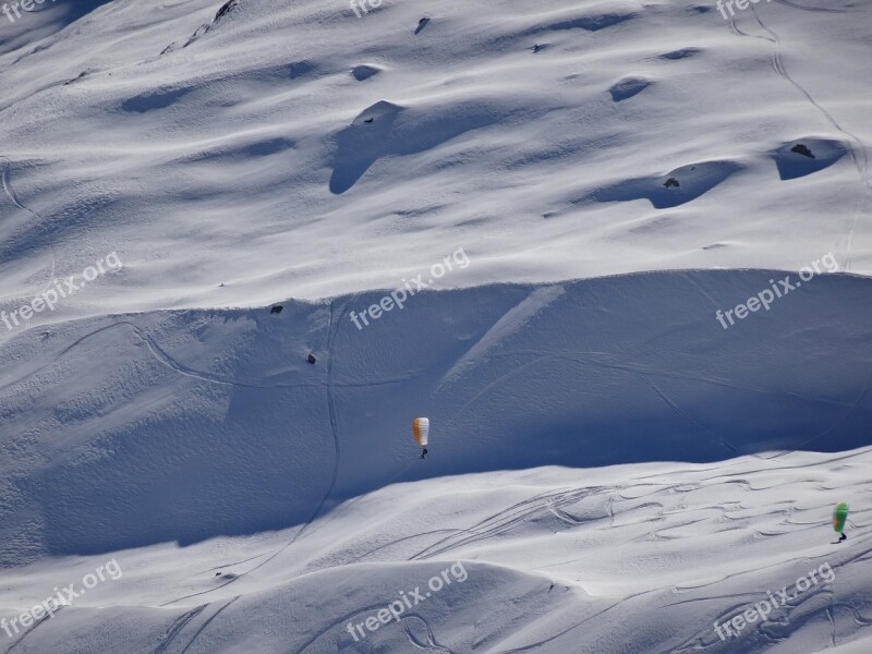 Snow Ski Skiing Winter Landscape