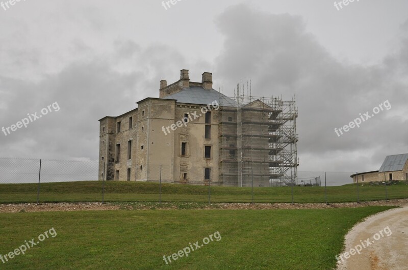 Castle Ruin Bourgogne Landscape Free Photos