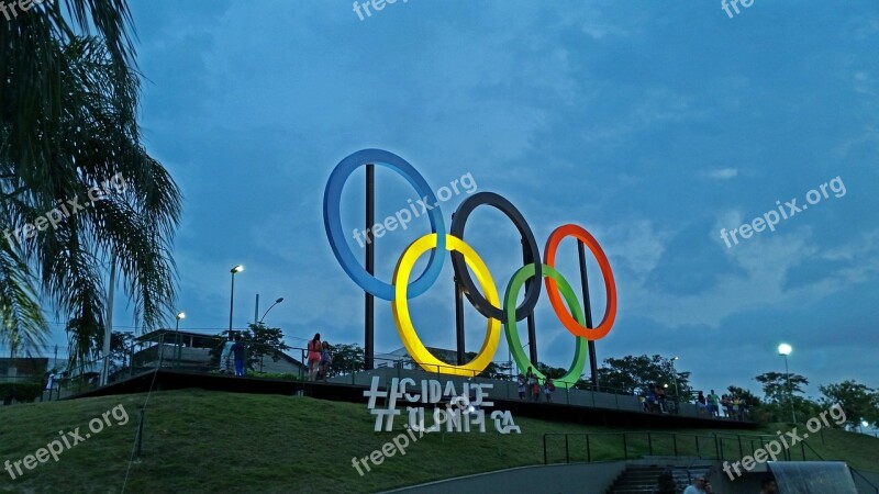 The Olympic City Rio De Janeiro Square Coconut Tree Olympic City