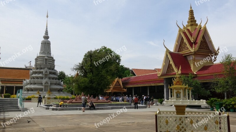 Cambodia Phnom Penh Royal Palace Free Photos