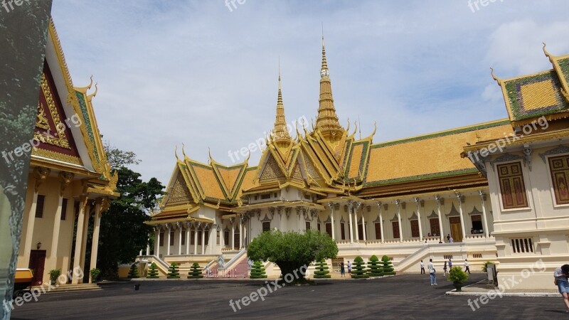 Cambodia Phnom Penh Royal Palace Free Photos