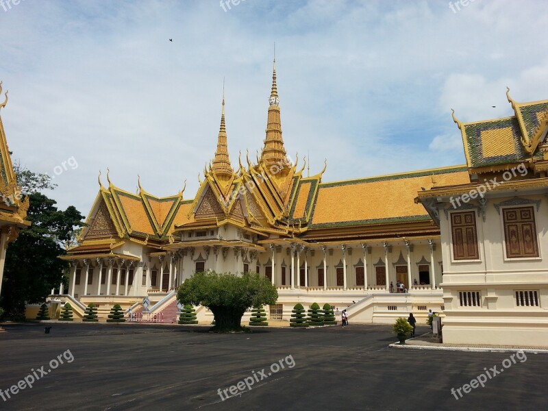 Cambodia Phnom Penh Royal Palace Free Photos