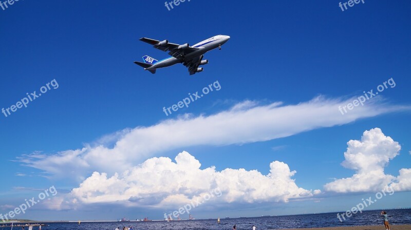 Blue Sky Airliner Exhilarating Free Photos