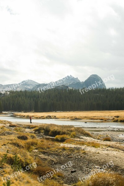 Yosemite Cathedral River Free Photos