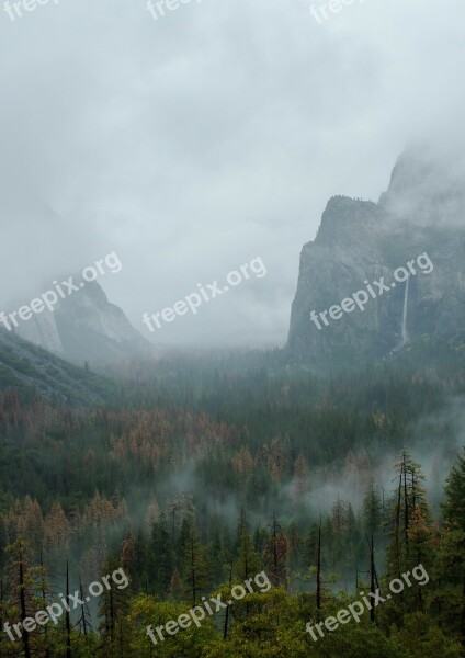 Yosemite Lookout Mountains Free Photos