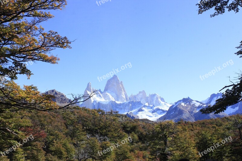 Cerro Fitz Roy Landscape S Southern Argentina Nature