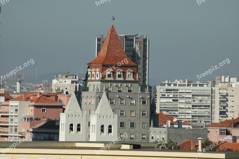 Portugal View Lisbon Holiday Roofs