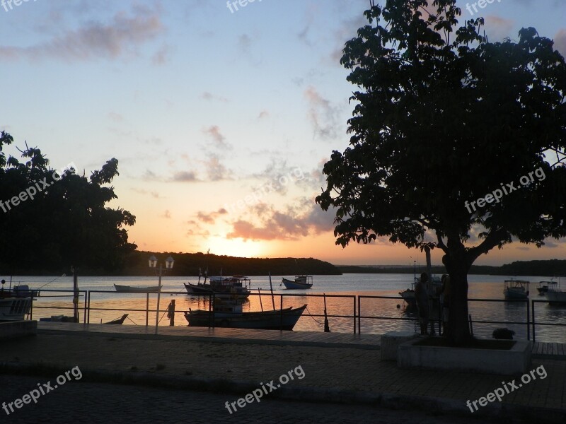 Pôr Do Sol Porto Seguro Bahia Brasil Sunset