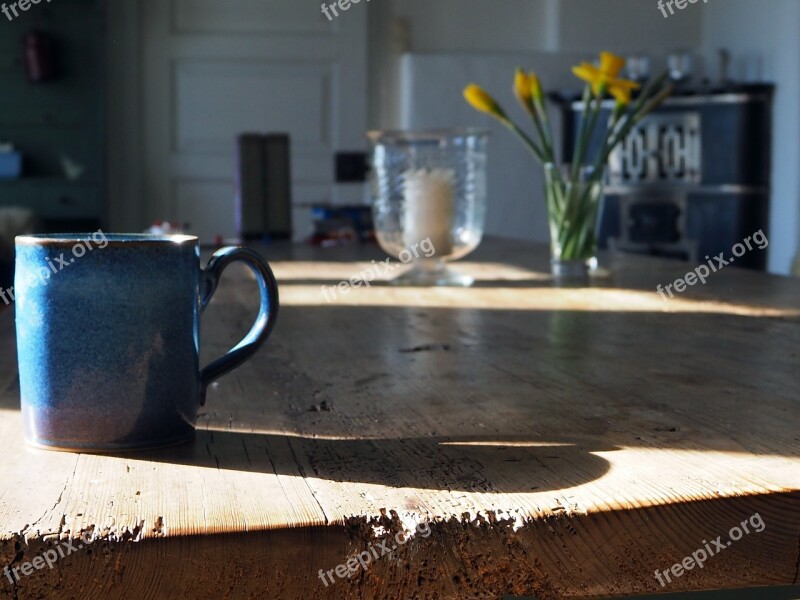 Cup Kitchen Table Country Kitchen Free Photos