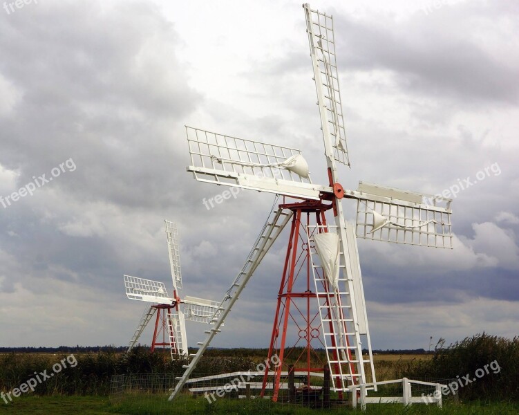 Mills Ballum Pumpemøller Denmark The Wadden Sea