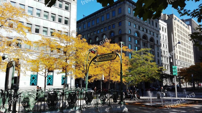 Montreal Metro Metropolitan Paris Fall