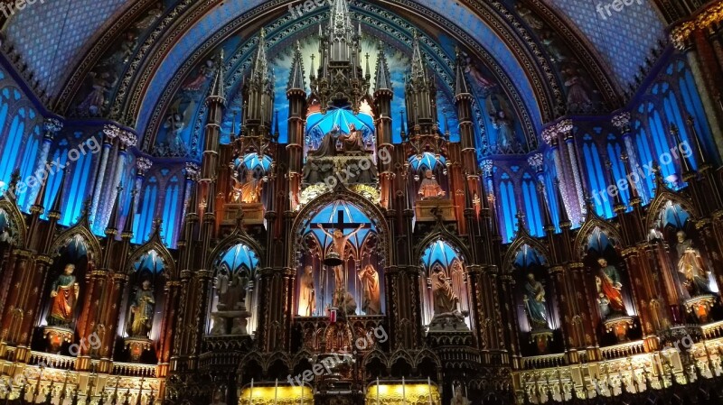 Montreal Basilica Our Lady Of Montreal Our Lady Old Montreal