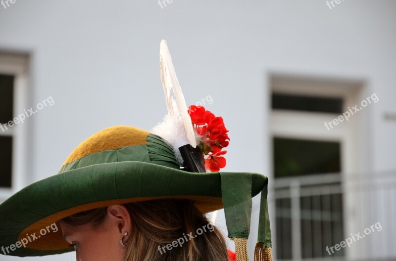 Folklore Austria Hat Flowers Free Photos