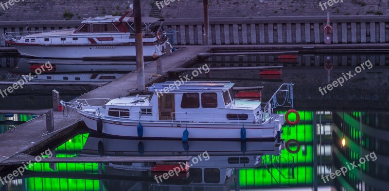 Boat Inner Harbour Port Duisburg Ruhr Area